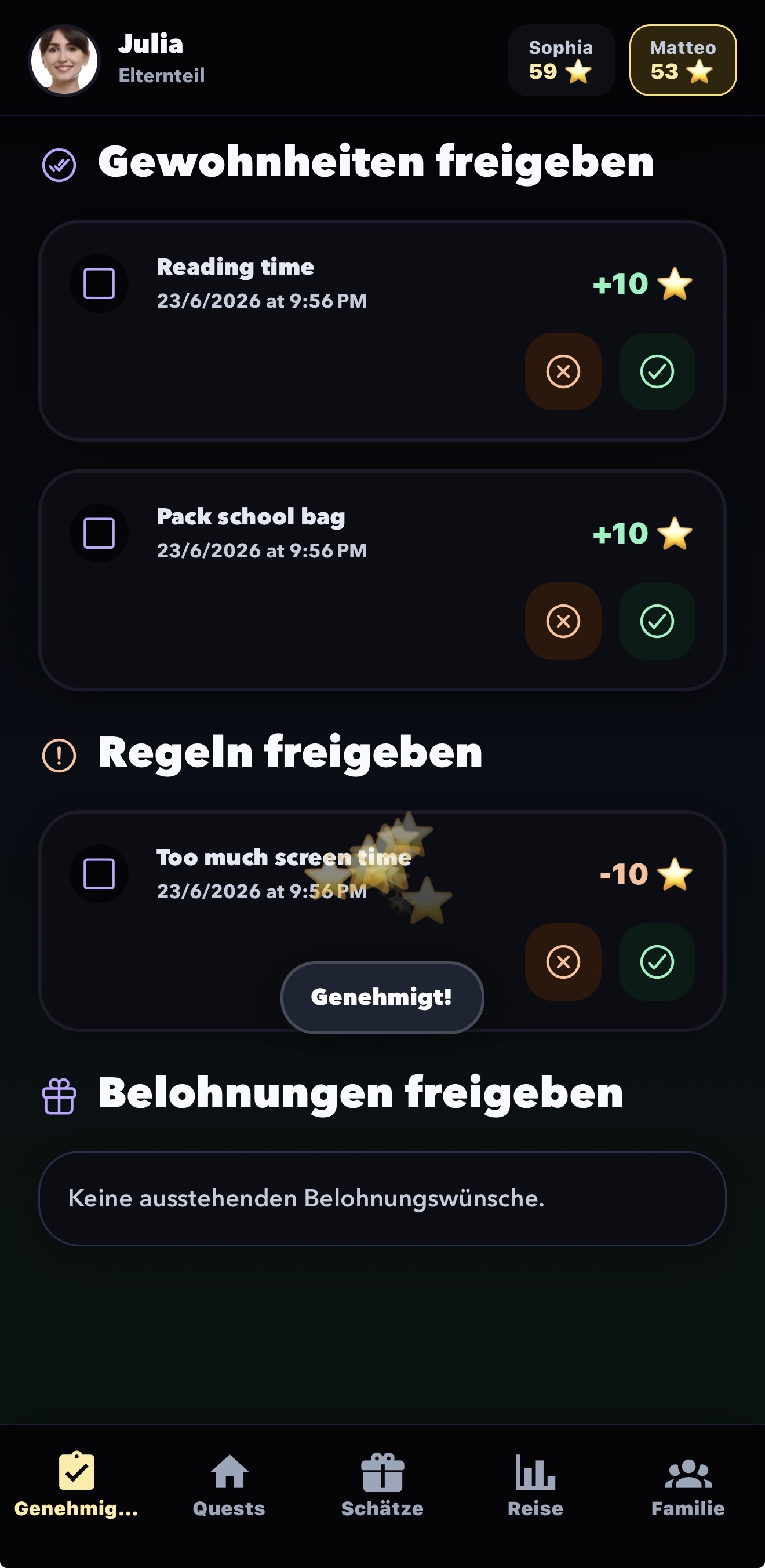 Freigaben